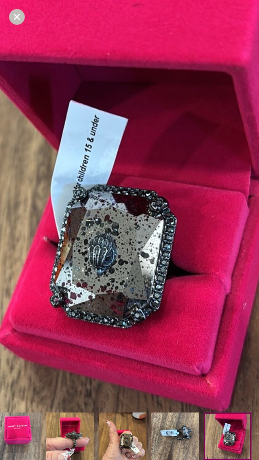 NWT Kurt Gieger Silver Ring