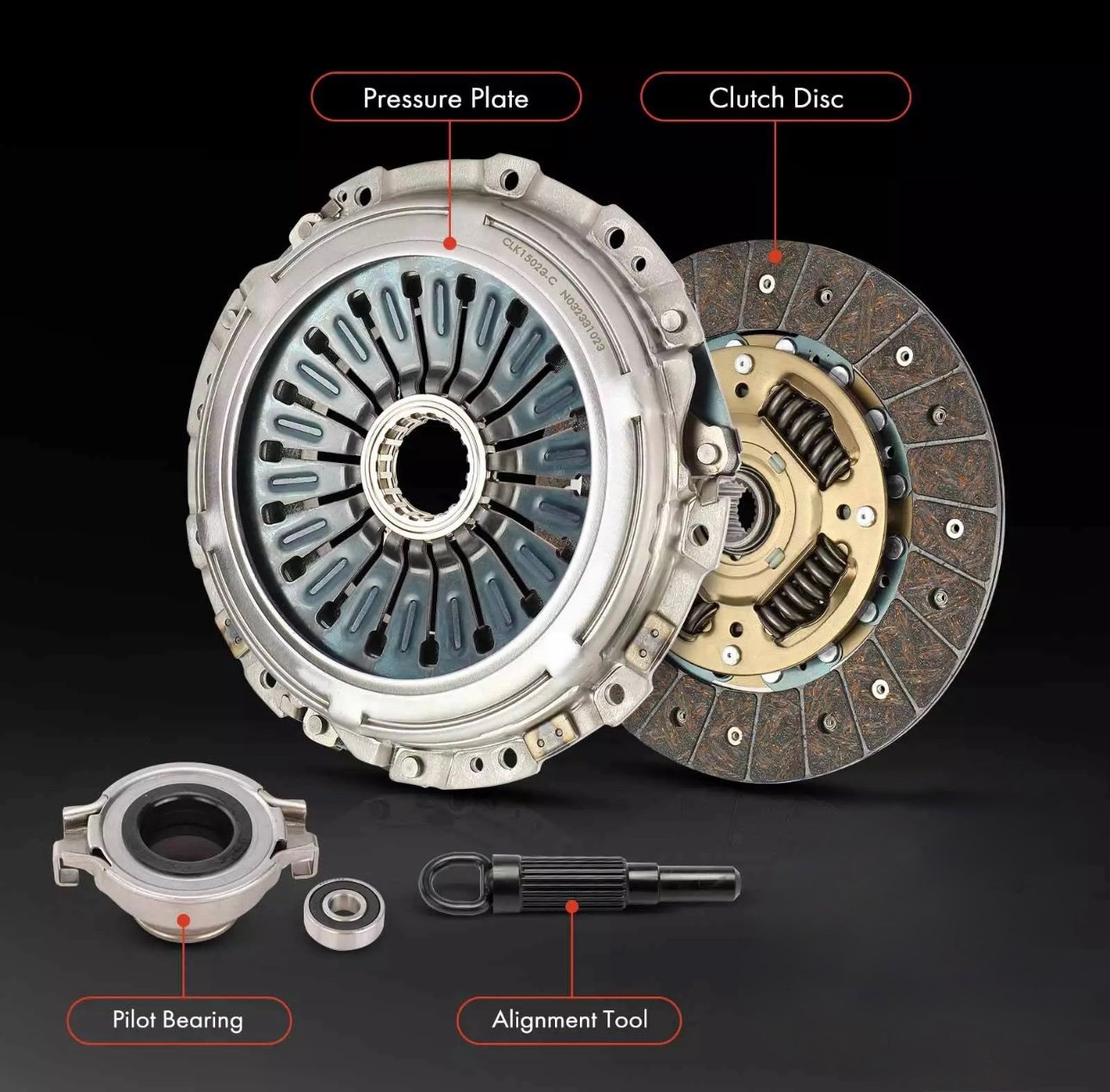 Transmission Clutch Kit Compatible with Subaru Impreza 2004-2014, WRX STI 2015-2
