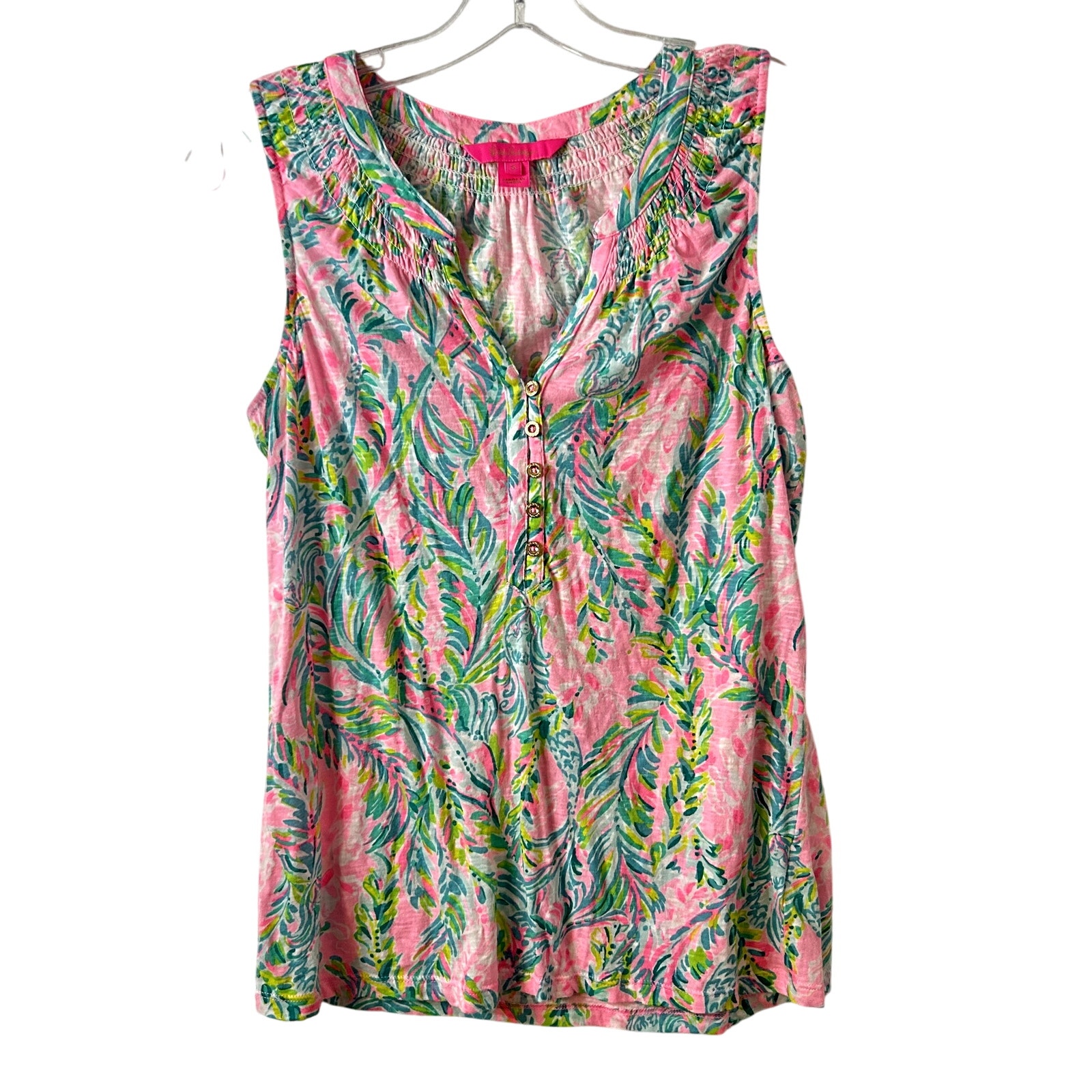 Lilly Pulitzer Essie Tank Top Womens Size Small Unicorn of the Sea