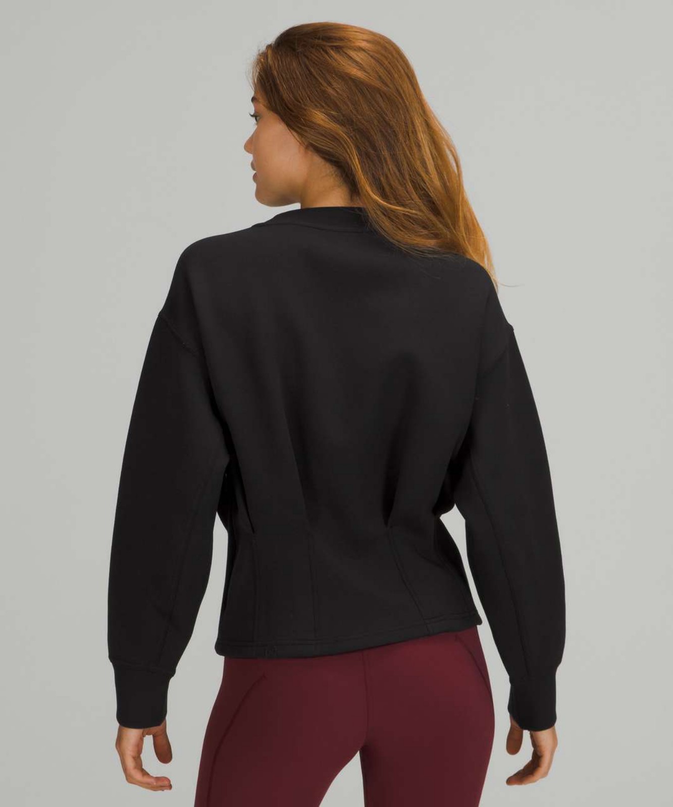 Lululemon Gathered Waist Crew Pullover 4 - Black