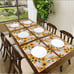 6pcs.Sunflower Newspaper Floral Table Placemats