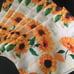 6pcs.Sunflower Newspaper Floral Table Placemats