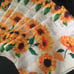 6pcs.Sunflower Newspaper Floral Table Placemats