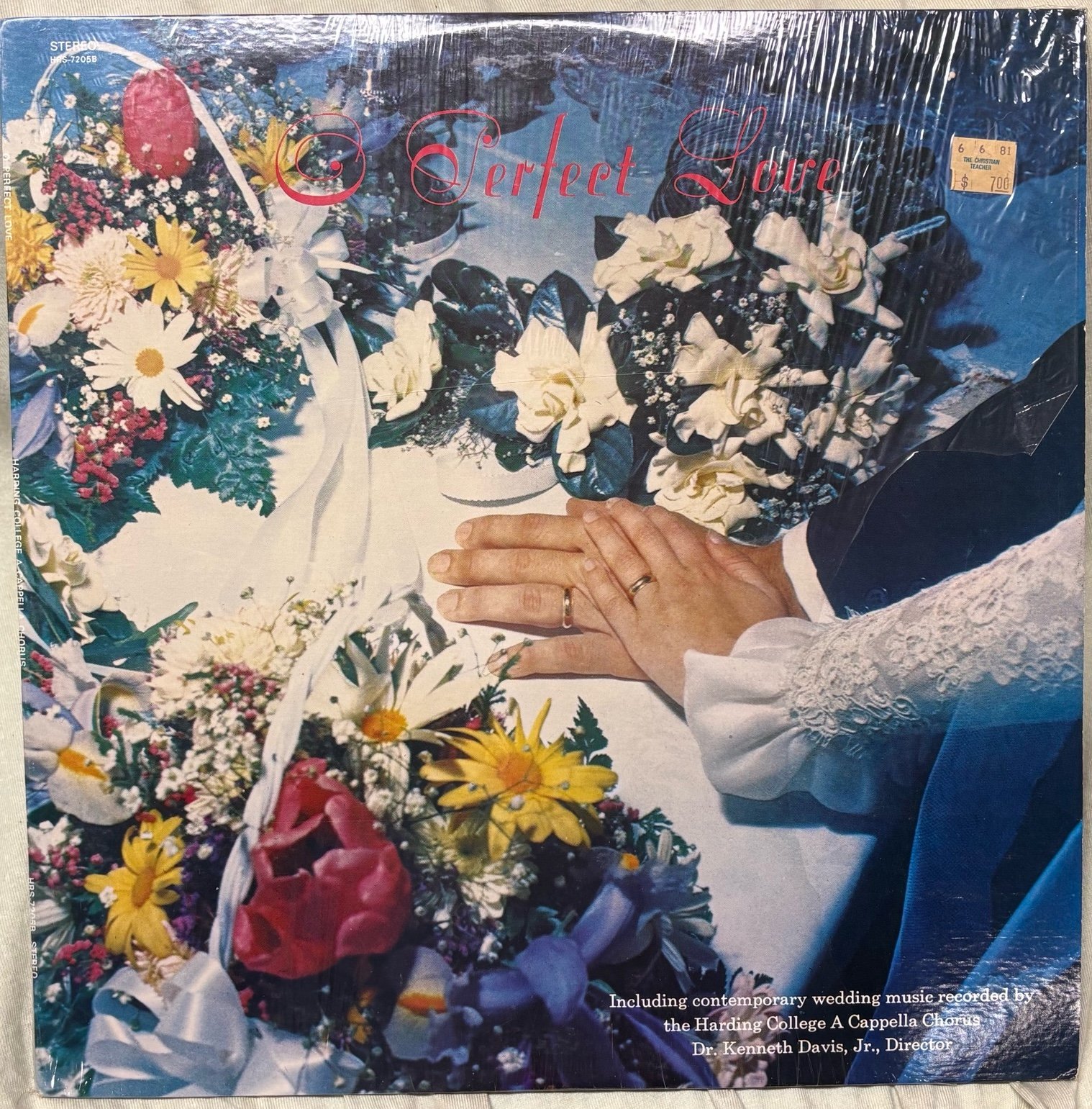 Vintage O Perfect Love Harding College A Cappella Chorus Dr Kenneth Davis Jr LP