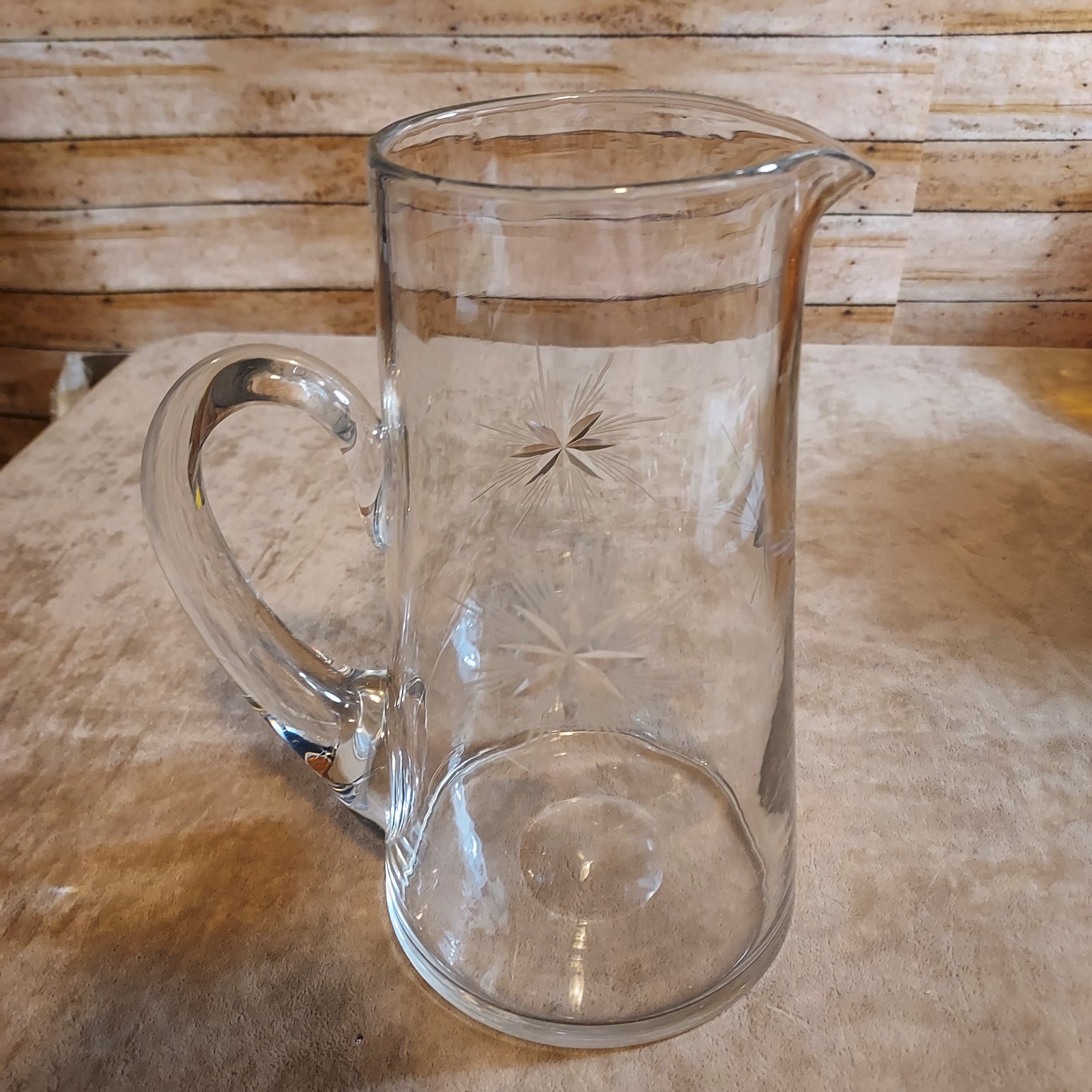 Vintage Fostoria Etched pitcher