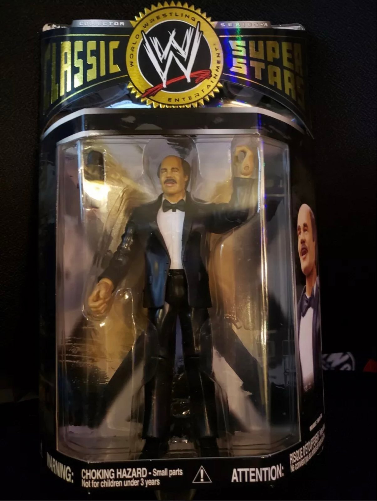 WWE Jakks Wrestling Classic Superstars Series 19 Howard Finkel Action Figure