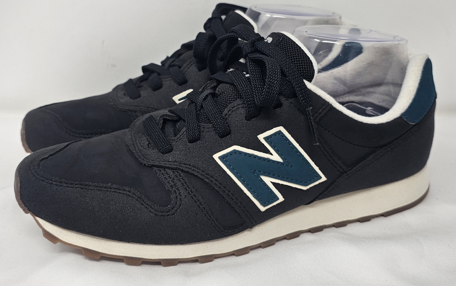 New Balance Men's ML373 Casual Classic Retro Running Sneaker Black Teal Size 8