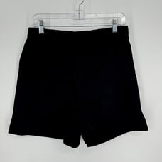 Helmut Lang shorts womens medium M navy blue quiet luxury cotton minimalist