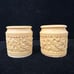 Carved Chinese Bovine Bone Salt and Pepper Shakers