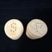 Carved Chinese Bovine Bone Salt and Pepper Shakers