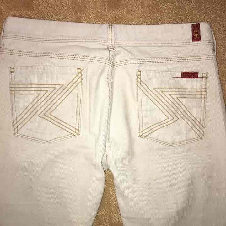 7 For All Mankind | Cream Cords. Size 29