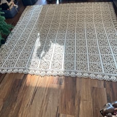vintage lace tablecloth
