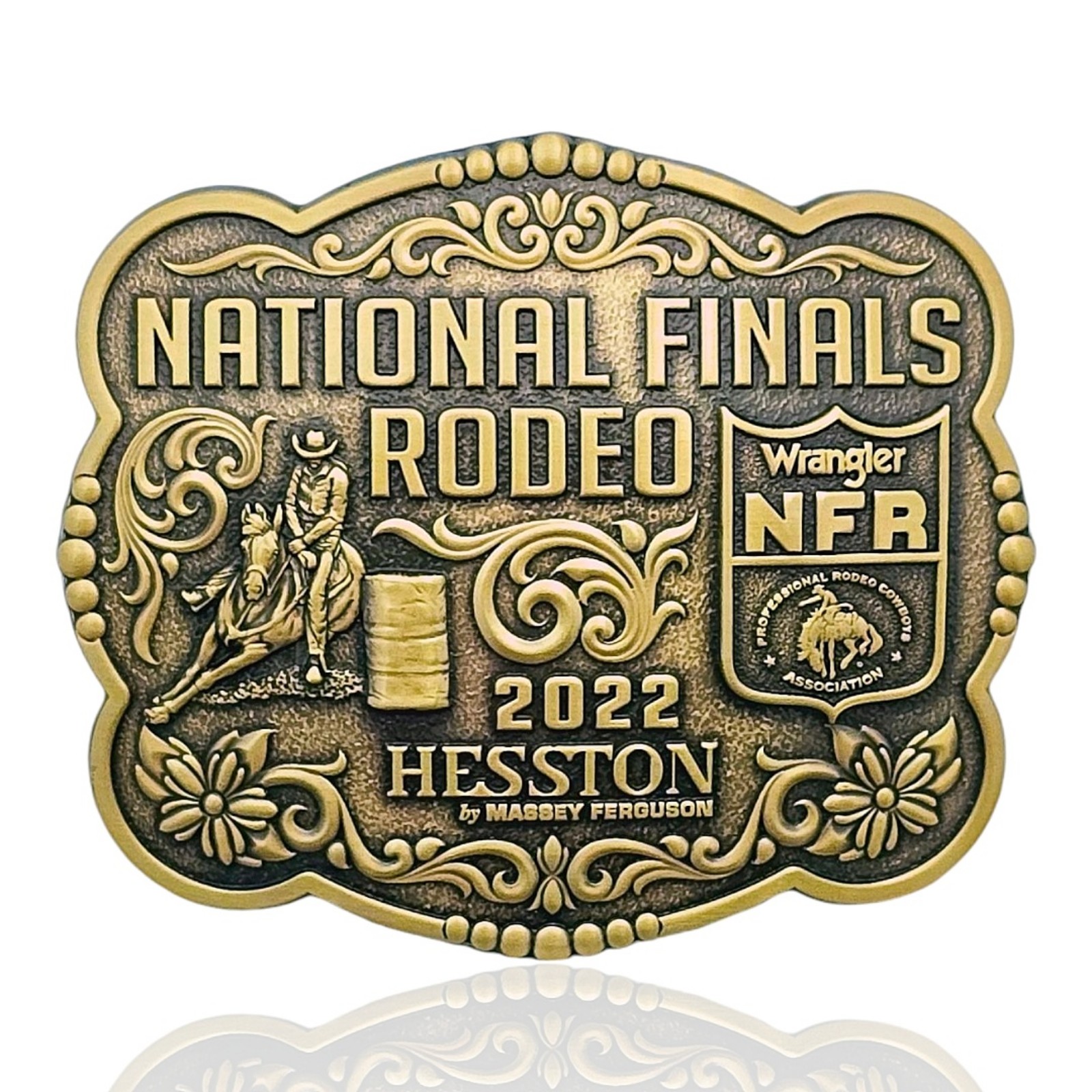 Montana Silversmiths LIMITED EDITION 2022 Hesston NFR Bronze Buckle New $120