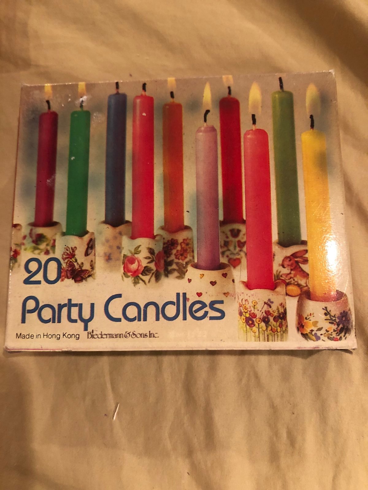 Black 20-Count Biedermann & Sons Chime Or Party Candles Case of 10 Black 20-Count Biedermann & Sons Chime Or Party Candles Case of 10