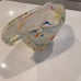 Murano White Cristal Vase. hand made In Italy. new