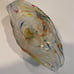 Murano White Cristal Vase. hand made In Italy. new