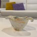 Murano White Cristal Vase. hand made In Italy. new