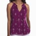 White House Black Market Embroidered Shell Top large