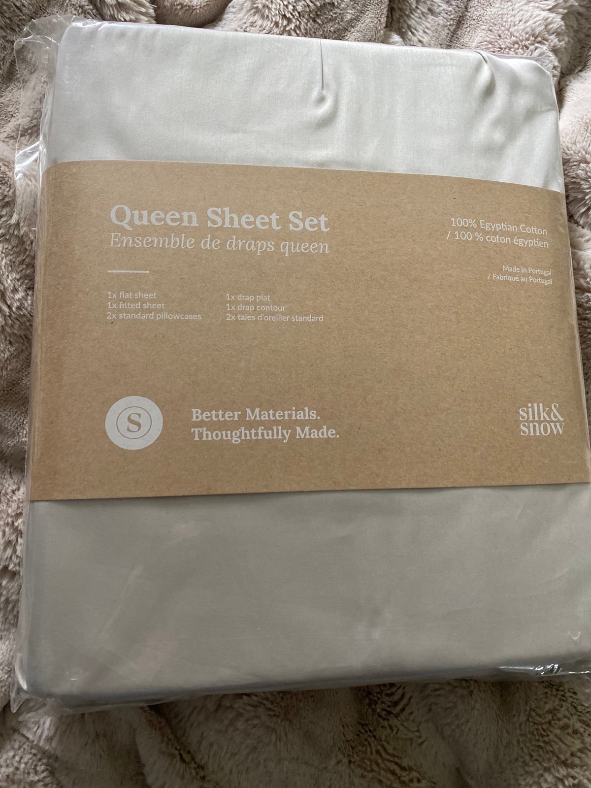 Egyptian cotton sheet set