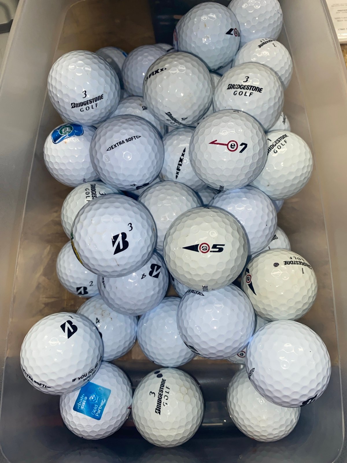 50 Bridgestone assorted models Golf Balls