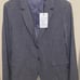 Theory Carissa Flint Grey Melange Classic Suit Blazer size 12
