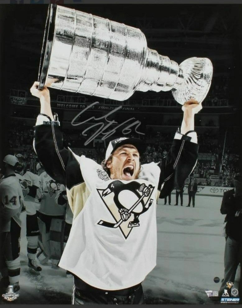 Carl Hagelin signed 16x20 Stanley cup