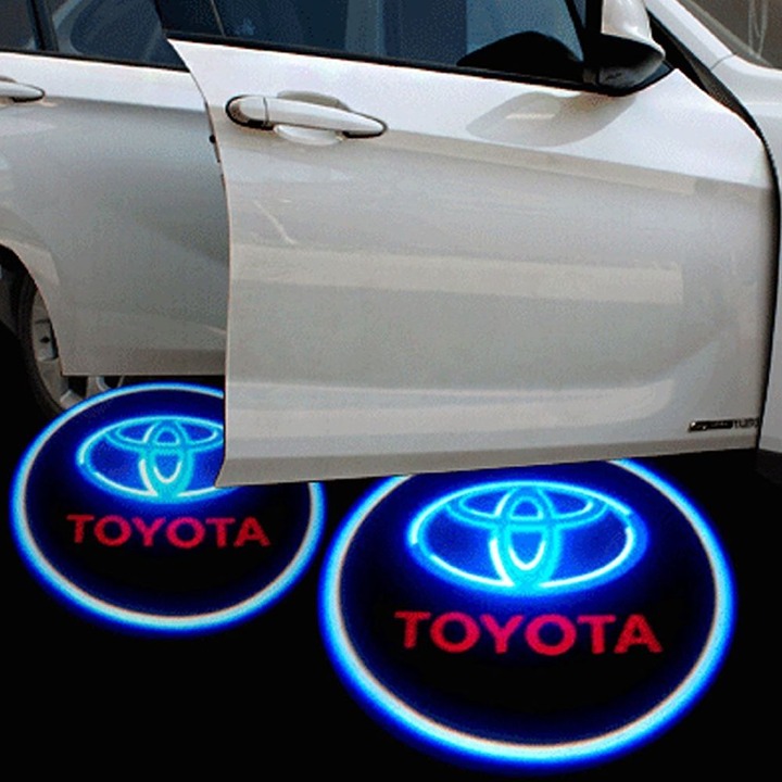 For Toyota PAIR Door Light LED Logo Projector 3D Puddle Laser Lights NEW Blue
