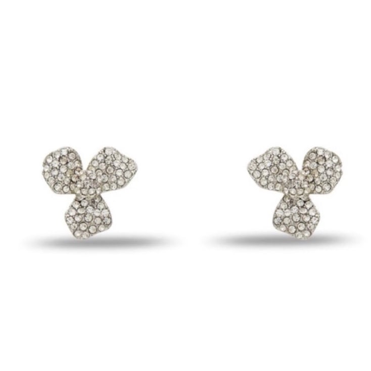 Lele Sadoughi Crystal Pave Trillium Stud Earrings
