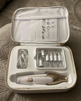 New Nail Drill Kit, Cordless Electric Nail File with 10 Attachments