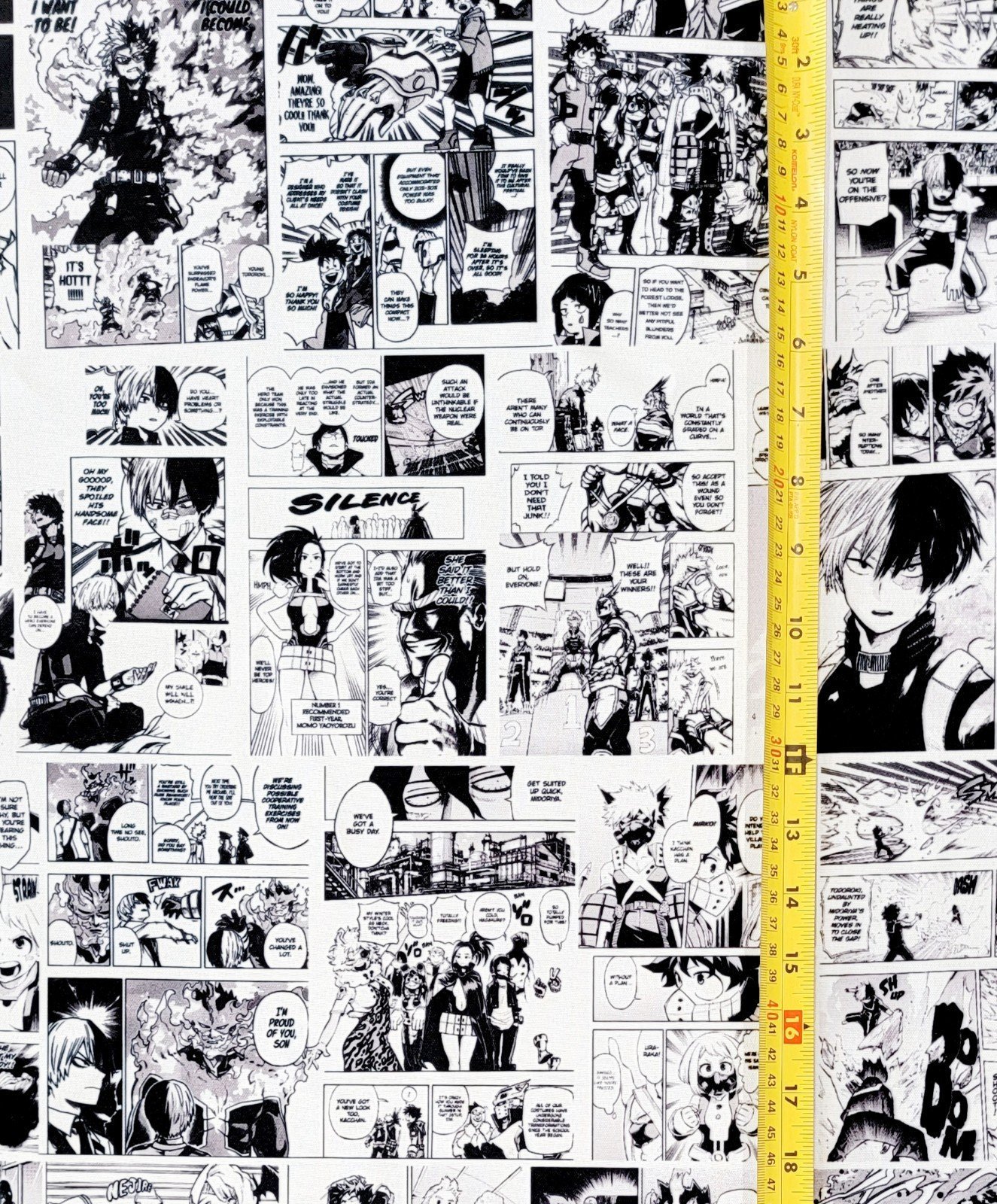 MY HERO ACADEMIA ANIME MANGA COMIC STYLE FABRIC 1 YARD