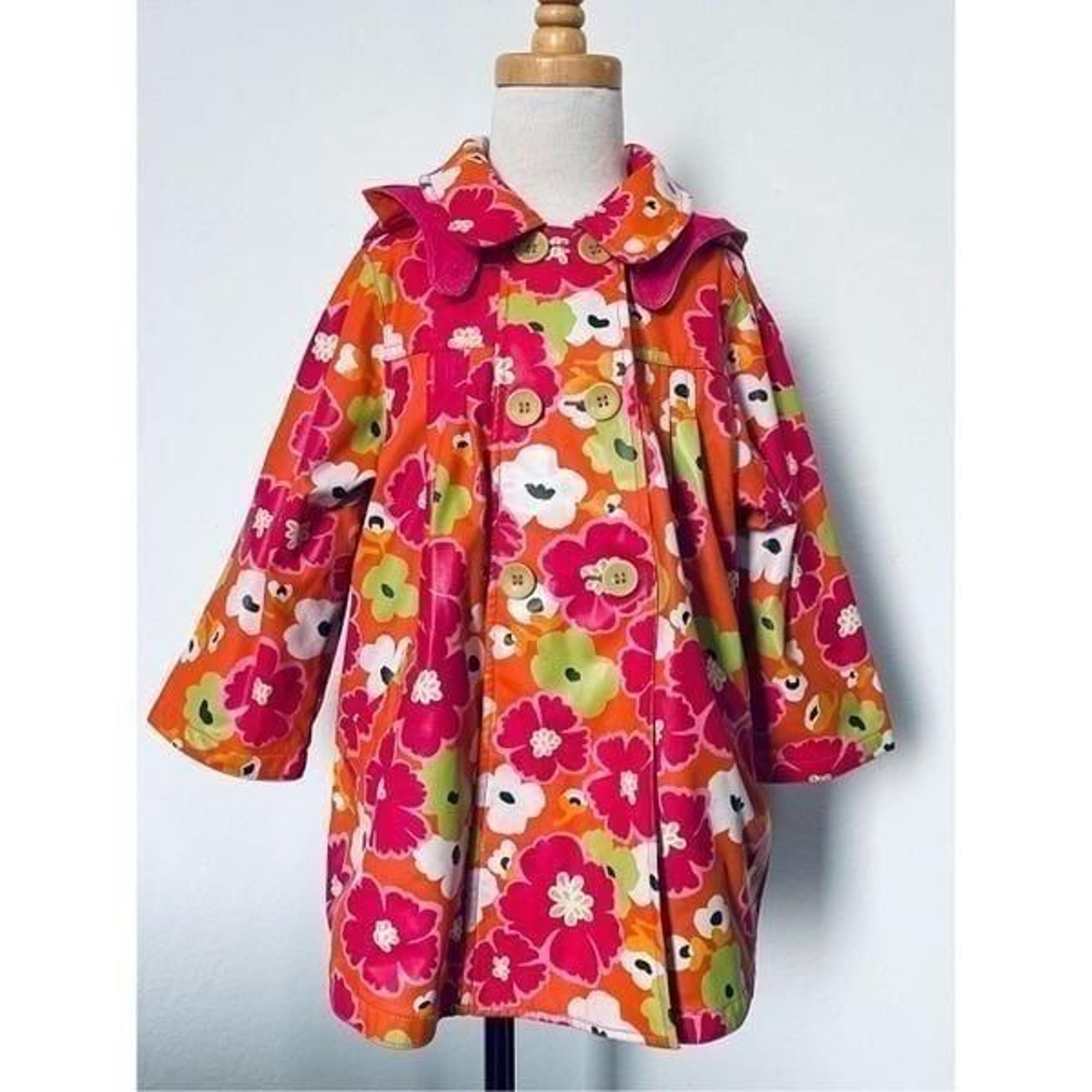 Catimini Toddler Girls 3 Removable Hooded Raincoat Jacket