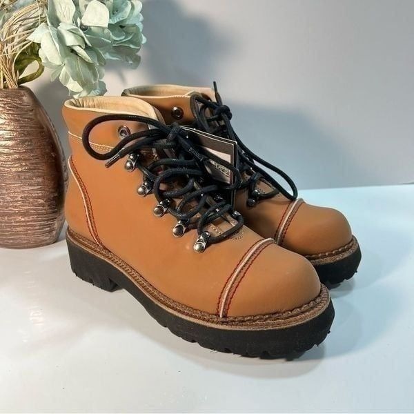 Montelliana 1965 Bluma Boots sz 7 (Euro 38) Smooth Tan NEW # F168