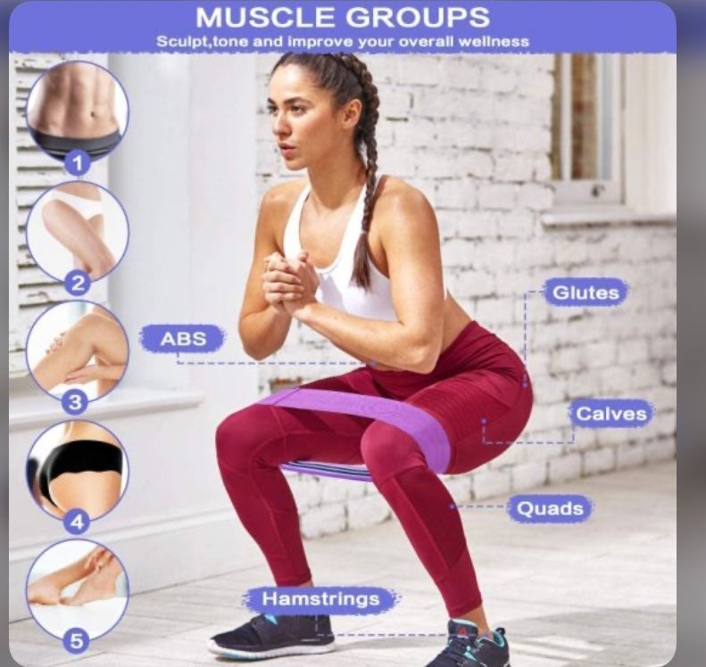 5 BOOTY RESISTANCE BANDS + EXTRA GEAR