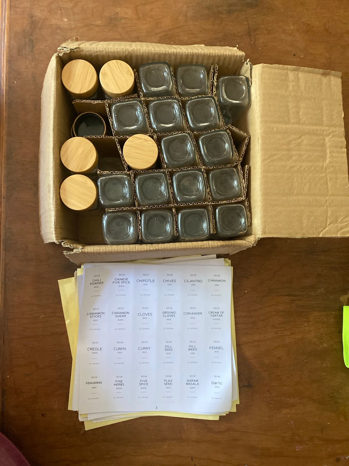 21 Set Spice Jar Containers