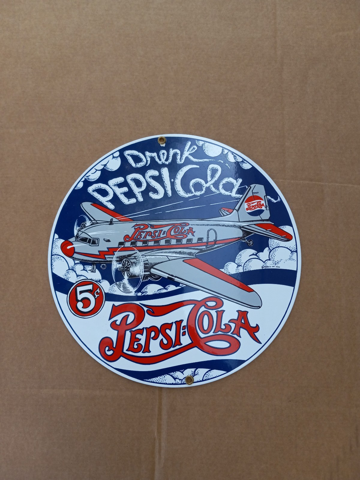Ande Ronney Porcelain Sign