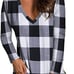 deqiang Women's Fall Long Sleeve V Neck T Shirts Casual Loose Fit Tunic Tops