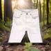 6397 Taped White Jean Black Stripe Bootleg Jeans Size 26