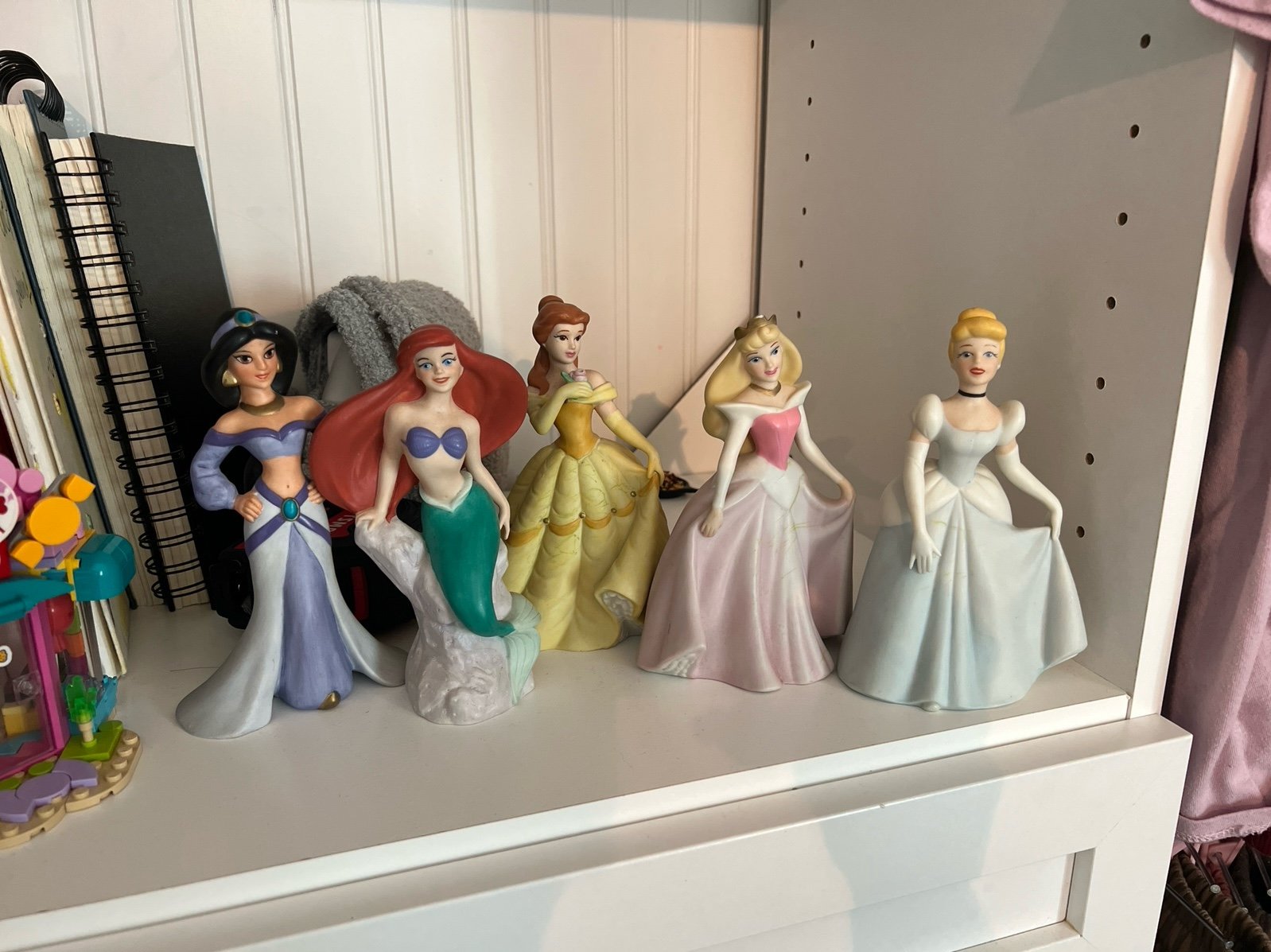Disney porcelain figurines five princesses