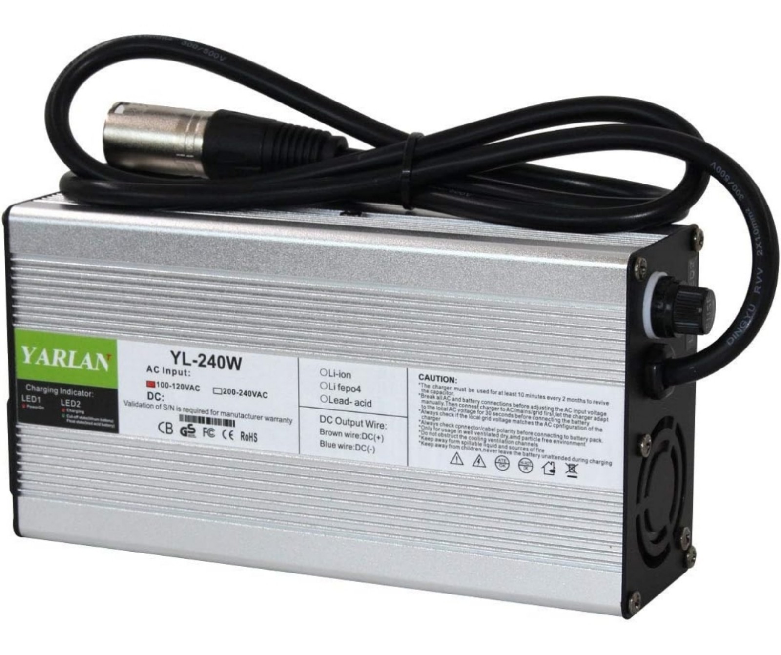 58.8V ebike Charger 51.8V/50V/52V Li-ion Battery Charger Lithium Battery Charger