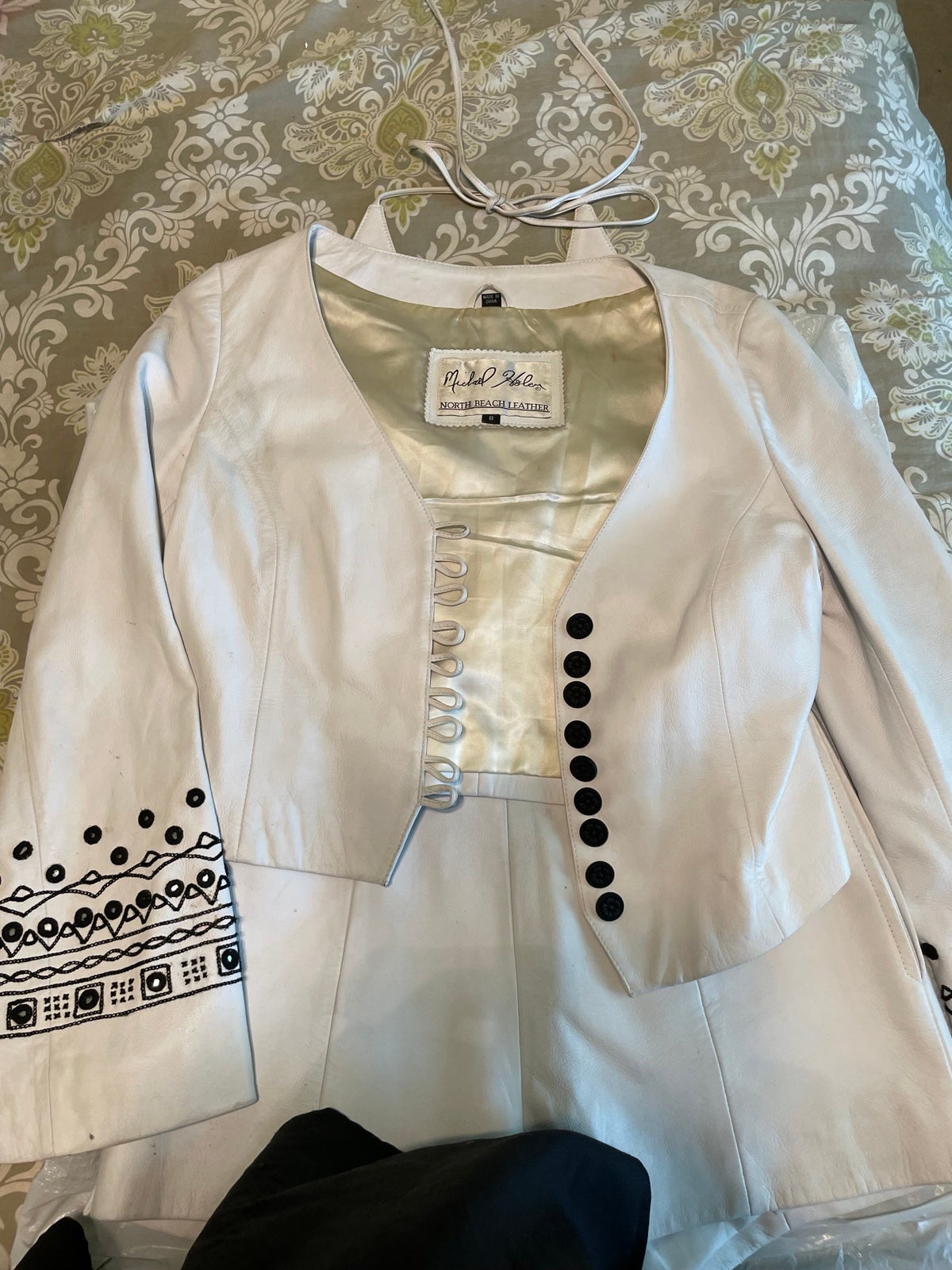 Vintage North beach Leather 3pc short set