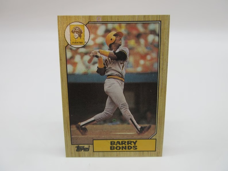 1987 BARRY BONDS Rookie w/ Errors - Misprints - Orbs - Baseball MLB Card