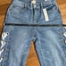 Alice + Olivia Reita Lace Up Straight Leg Jeans NWT