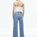 Alice + Olivia Reita Lace Up Straight Leg Jeans NWT