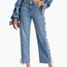 Alice + Olivia Reita Lace Up Straight Leg Jeans NWT