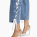 Alice + Olivia Reita Lace Up Straight Leg Jeans NWT
