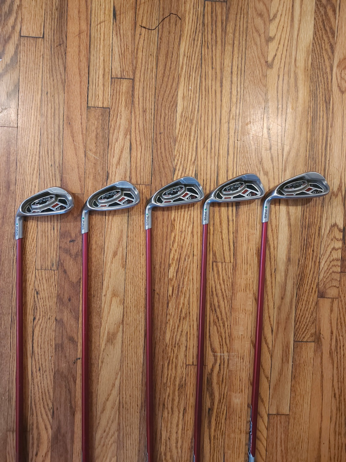 Ping G15 Iron Set 6 7 8 9 W Green Dot Left Hand LH TFC 149 Regular Flex