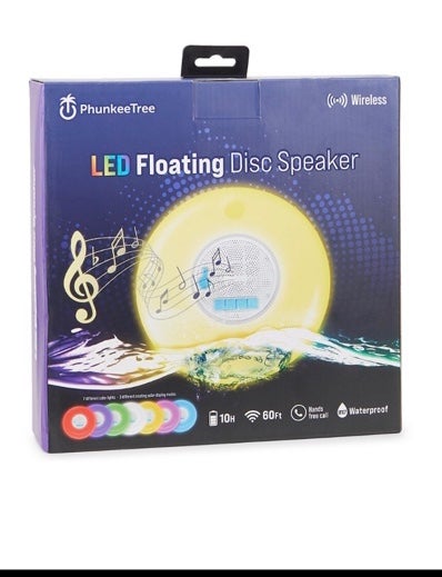 NWT Phunkee Tree LED Floating Disc Speaker