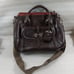 Dooney & Bourke Espresso Brown Florentine Toscana Large Front Pocket Satchel