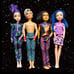 Disney Descendants 3 Isle of the Lost Set of 4, Hasbro, Evie, Mal, Carlos, Jay