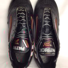 Rare Vintage Patrick Soccer Cleats Shoes Size Men 6.5 US Leather Black No Laces
